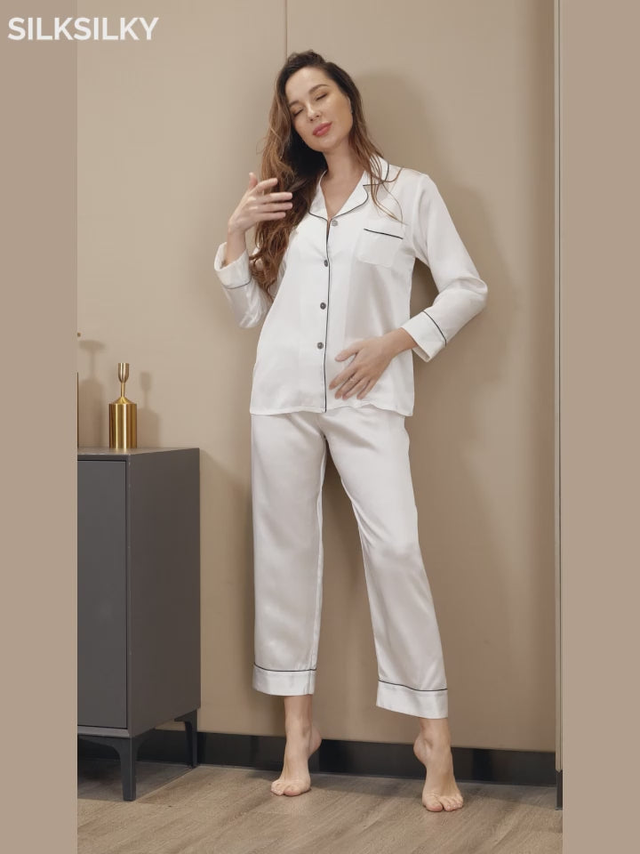 SilkSilky  Pure Silk Womens Pajamas video 001