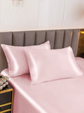 SilkSilky-ES 30Momme Seda Pura Pillowcase Rosa 002