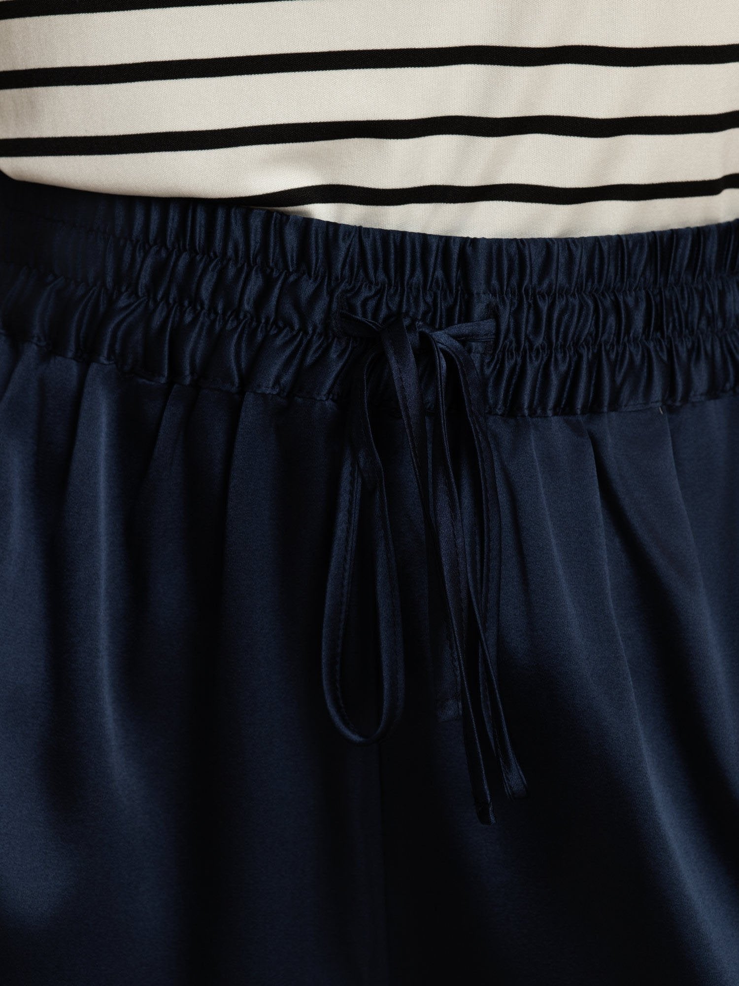 [Azul Oscuro] SilkSilky-ES 19Momme Seda Womens Shorts 005