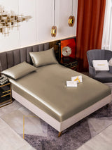 [Caqui] SilkSilky-ES 19Momme Juego de ropa de cama 001
