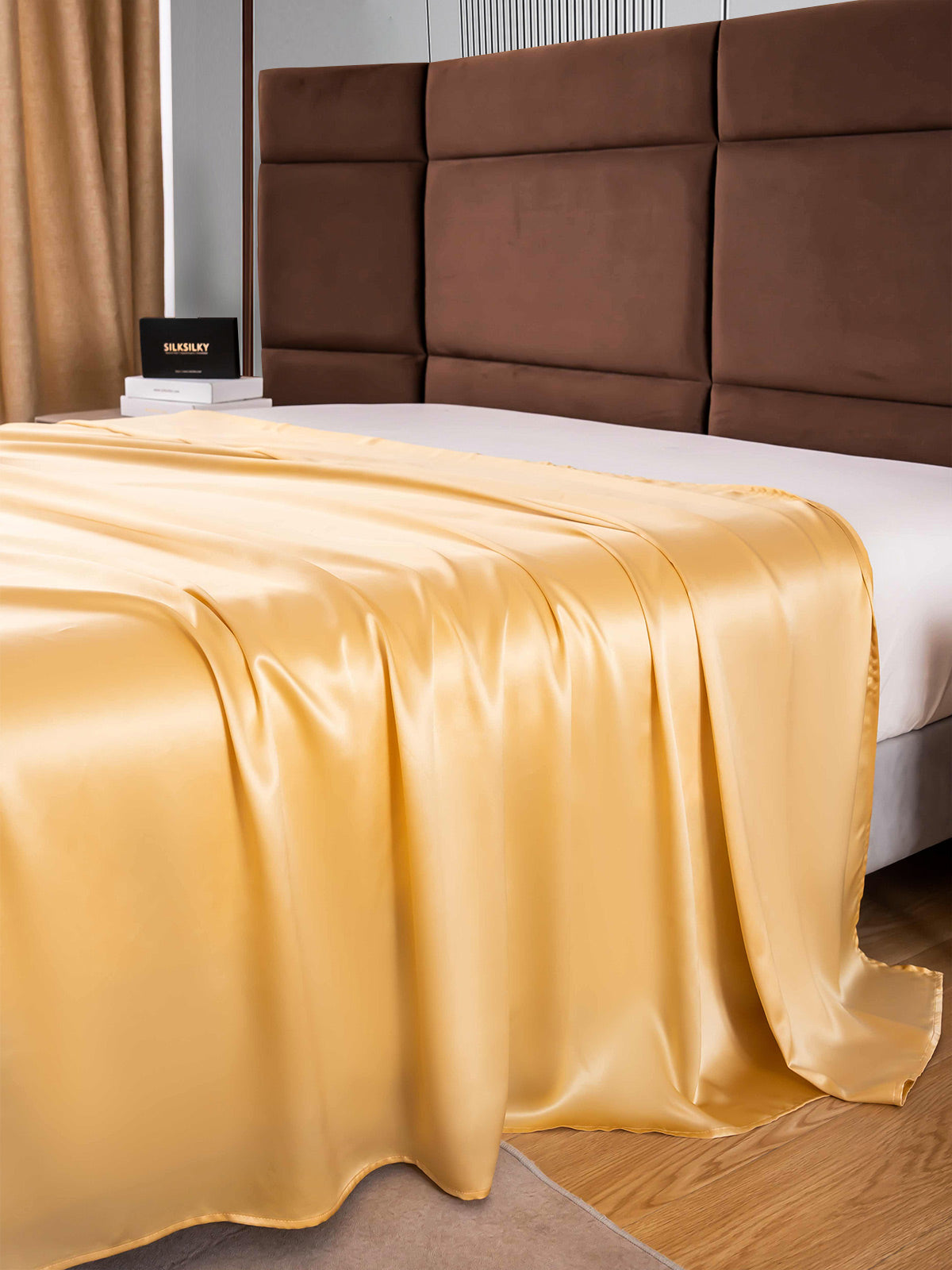 [Champán] SilkSilky-ES 22Momme Seda Pura Sheet 004