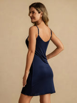 [Azul Oscuro] SilkSilky-ES Nightgown 002