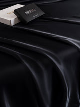 [Negro] SilkSilky-ES 19Momme Sábana 005