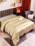 SilkSilky ES 19Momme Seda Pura Duvet Cover Beige 001