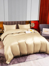 [Beige] SilkSilky-ES 22Momme Seda Pura Bedding Set 005,