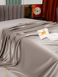 SilkSilky ES 25Momme Seda Pura Sheet Gris 004