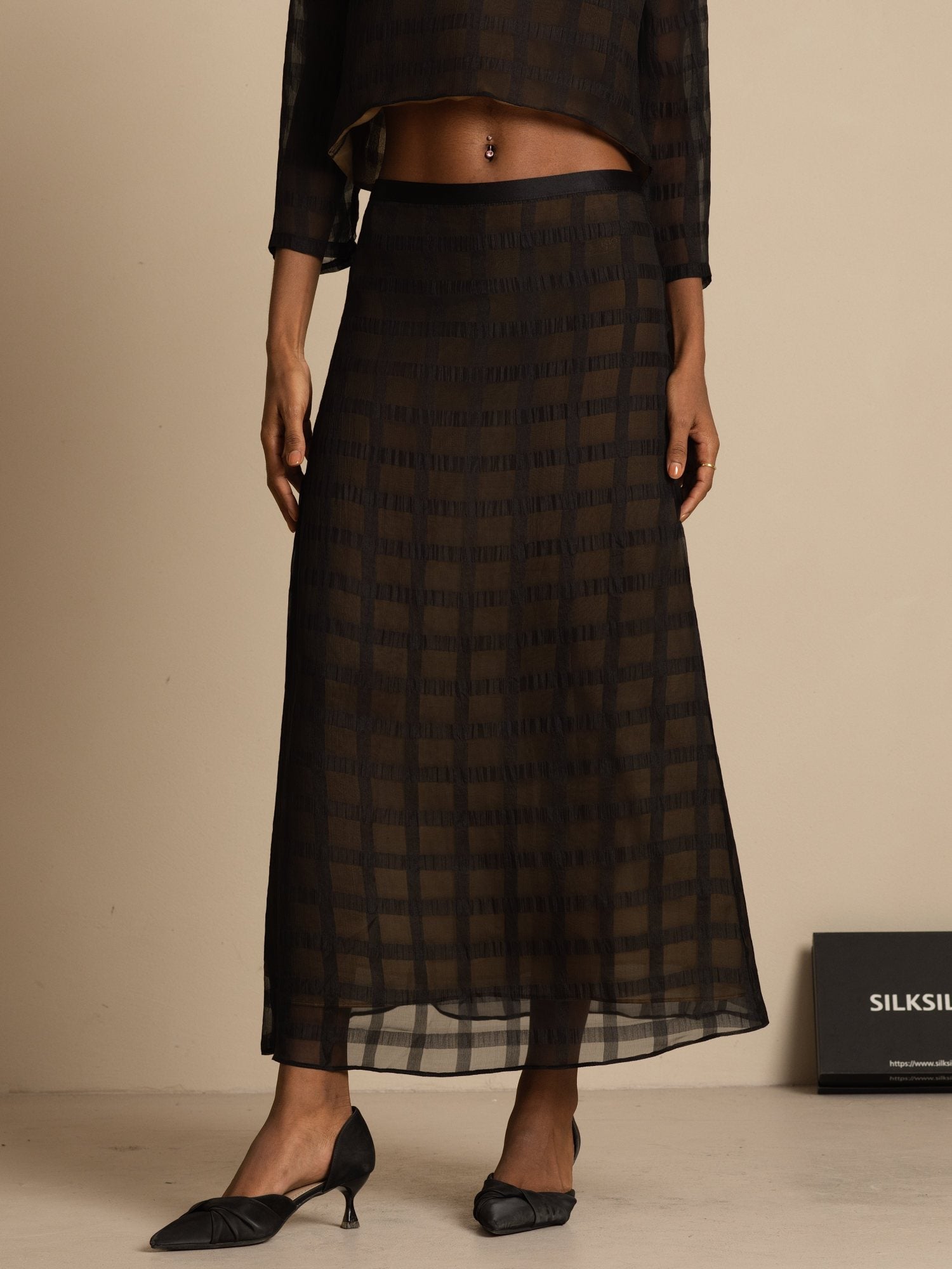 [Negro] SilkSilky-ES Skirt 001