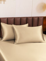 [Beige] SilkSilky-ES 19Momme Seda Pura Pillowcase 001