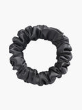 SilkSilky ES 19Momme Seda Pura Scrunchie Negro 004