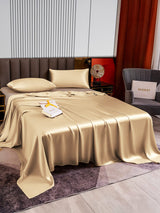 [Beige] SilkSilky-ES 22Momme Juego de ropa de cama 003