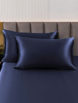 [Azul Oscuro] SilkSilky-ES 30Momme Fundas De Almohada 001