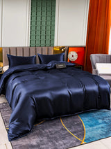 [Azul Oscuro] SilkSilky-ES 25Momme Juego de ropa de cama 004