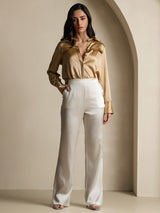 [Blanco] SilkSilky-ES Pantalones de mujer 001