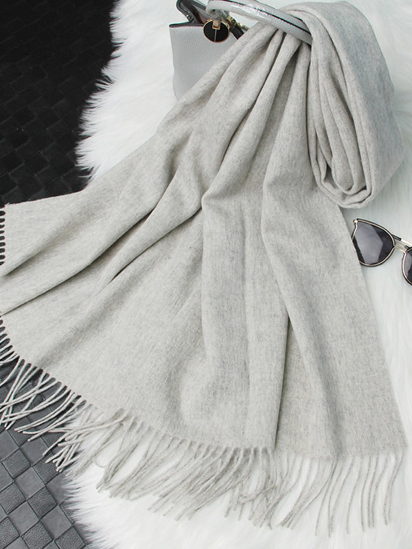 [Gris Claro] SilkSilky-ES Lana Scarf 006
