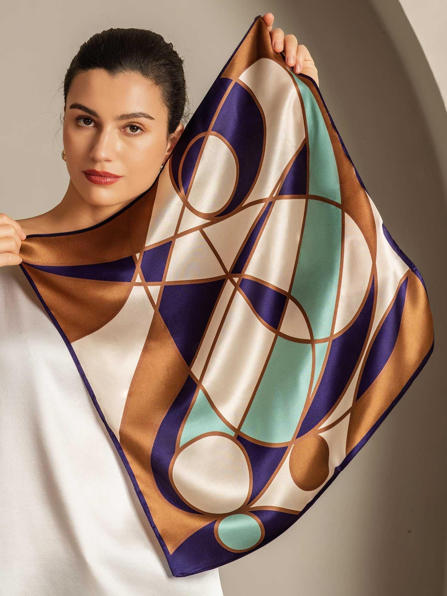 [P104] SilkSilky-ES Seda Pura Scarf 002,