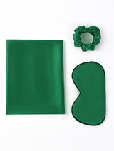 [Verde Oscuro] SilkSilky-ES 19Momme Seda Pura Pillowcase Set 003