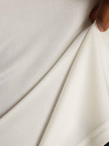 [Blanco] SilkSilky-ES Long Sleeve Crew Neck Camisetas de Mujer 005