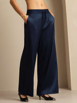 [AzulOscuro] SilkSilky-ES 19Momme Womens Pants 004