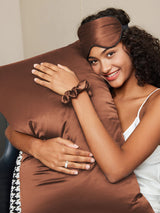 [Café] SilkSilky-ES 19Momme Seda Pura Pillowcase Set 003