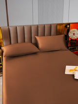 [Café] SilkSilky-ES 22Momme Juego de ropa de cama 005