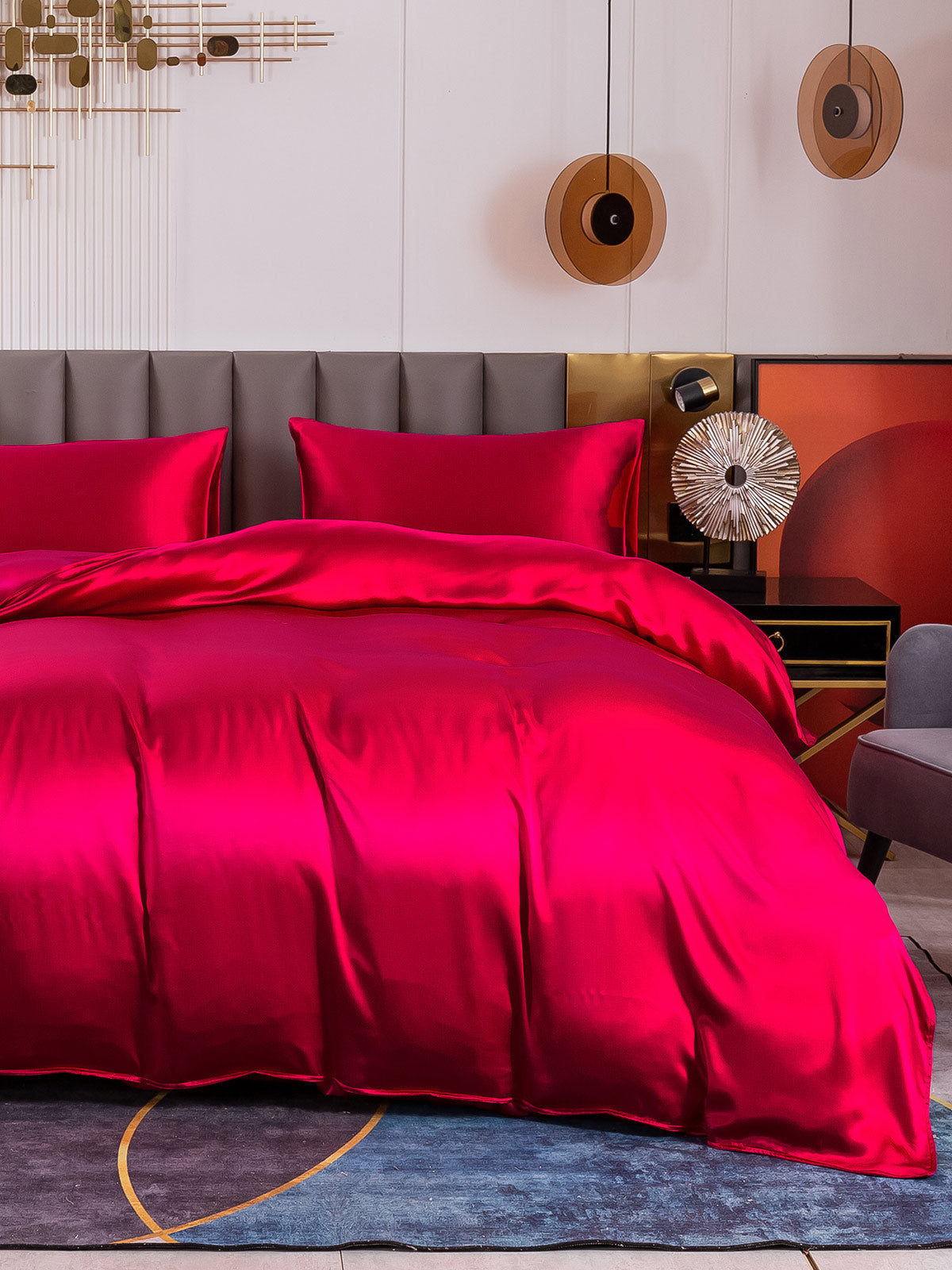 [Vino] SilkSilky-ES 19Momme Seda Pura Bedding Set 002
