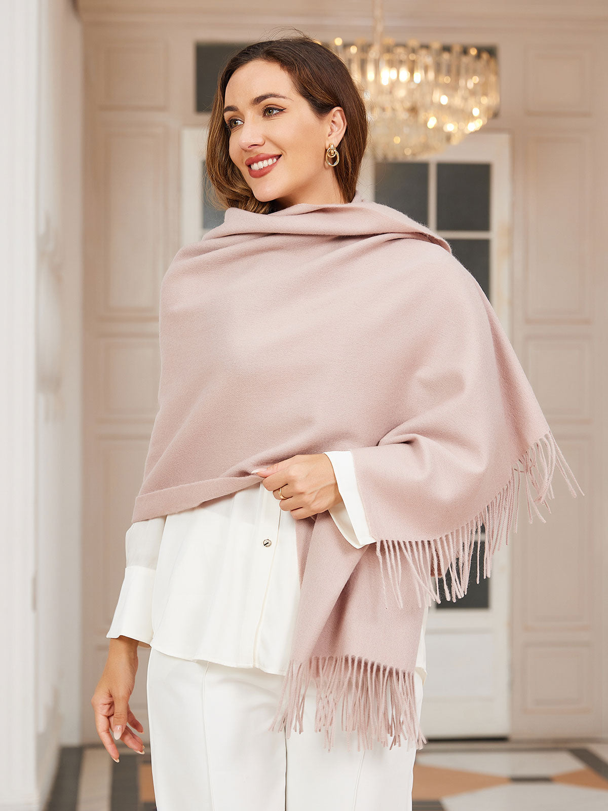 [Beige Claro] SilkSilky-ES Lana Scarf 003