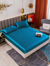 [Azul Real] SilkSilky-ES 19Momme Juego de ropa de cama 001