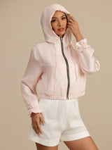 [Rosa] SilkSilky-ES 18Momme Manga larga Cuello Alto Chaqueta de mujer 005