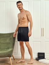[Negro] SilkSilky-ES Mens Sleep Bottoms 006