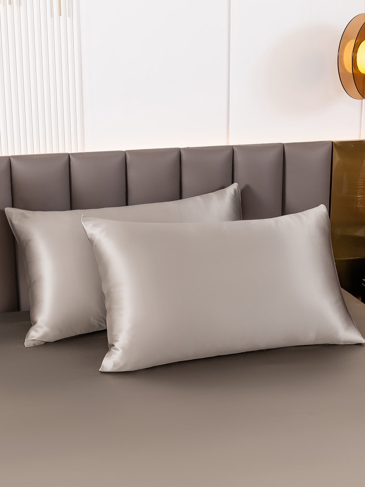 [Gris] SilkSilky-ES 19Momme Seda Pura Pillowcase 001