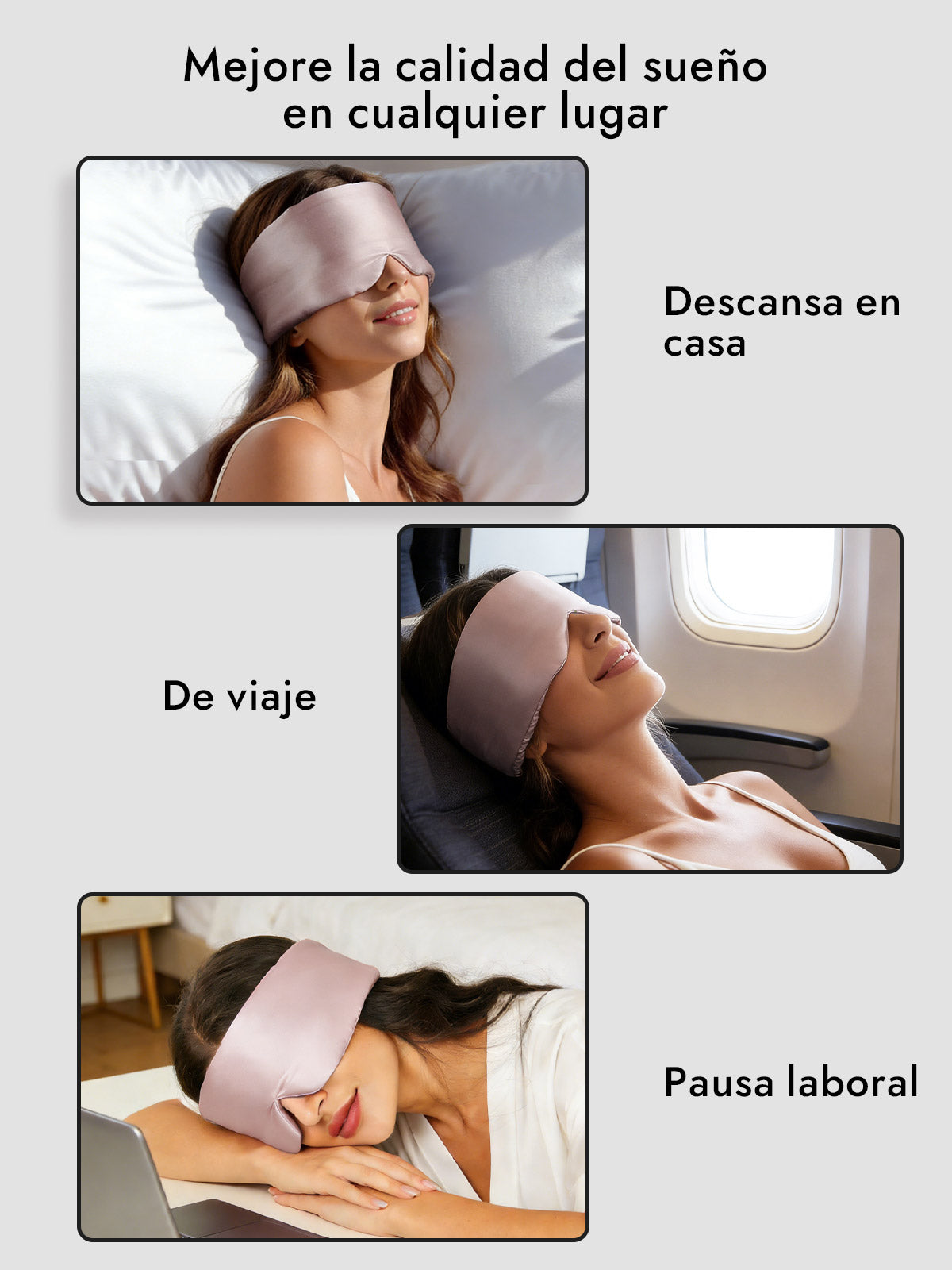 [Rosa Claro] SilkSilky-ES 19Momme Pure Silk Eye Mask 006