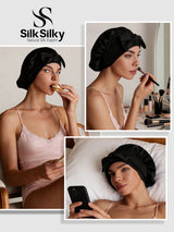 [Negro] SilkSilky-ES Gorros De Dormir 005