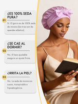 [Lavanda] SilkSilky-ES Gorros De Dormir 005