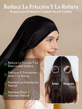 [Negro] SilkSilky-ES Gorros De Dormir 004