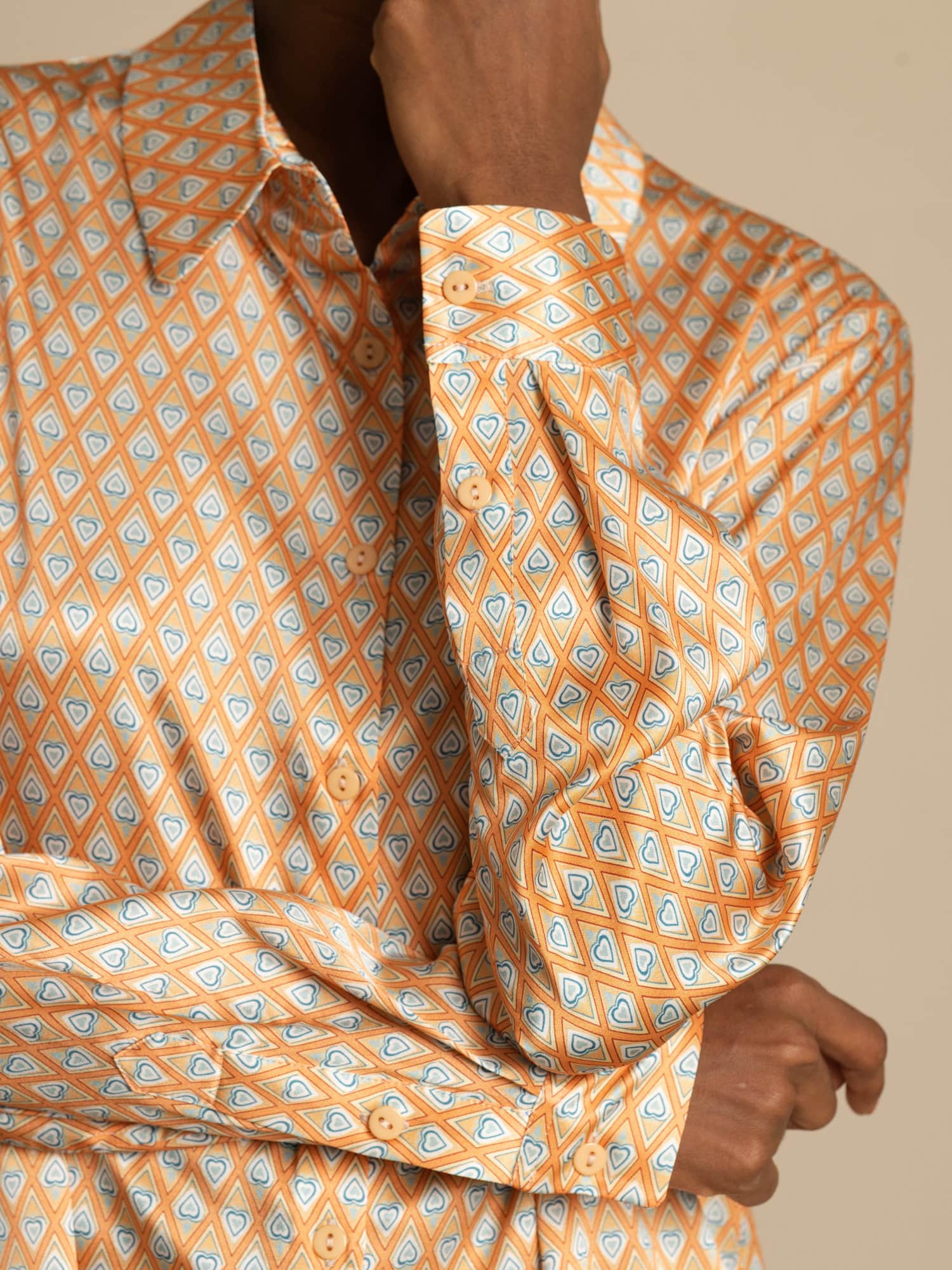 [Floral] SilkSilky-ES Seda Manga larga Cuello Camisero Blusas de Mujer 004