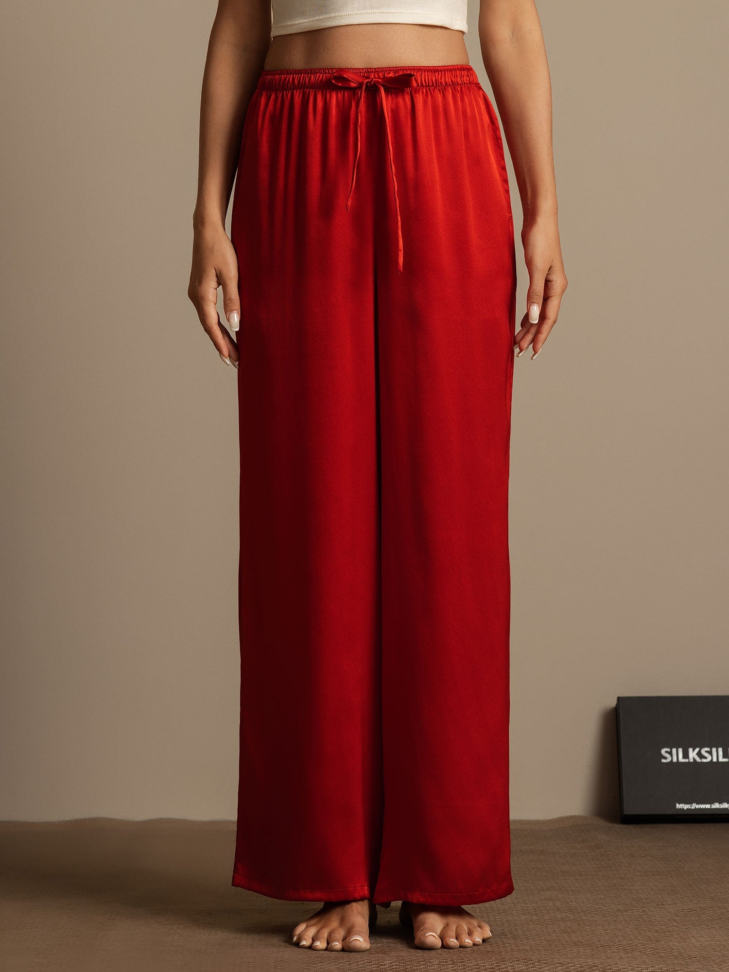 [Vino] SilkSilky-ES Seda Pura Womens Pants 005,