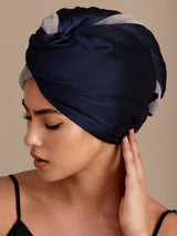 [Azul Oscuro] SilkSilky-ES Turbante Para El Cabello 001
