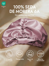 [Malva Pálido] SilkSilky-ES Gorros De Dormir 002
