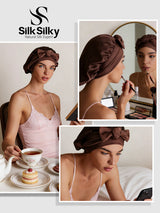 [Café] SilkSilky-ES Gorros De Dormir 005