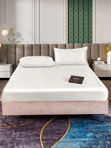 [Blanco] SilkSilky-ES 25Momme Juego de ropa de cama 002