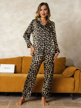 [Leopardo] SilkSilky-ES Manga larga Pijamas de mujer 004