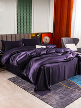 [Morado Oscuro] SilkSilky-ES 22Momme Juego de ropa de cama 002