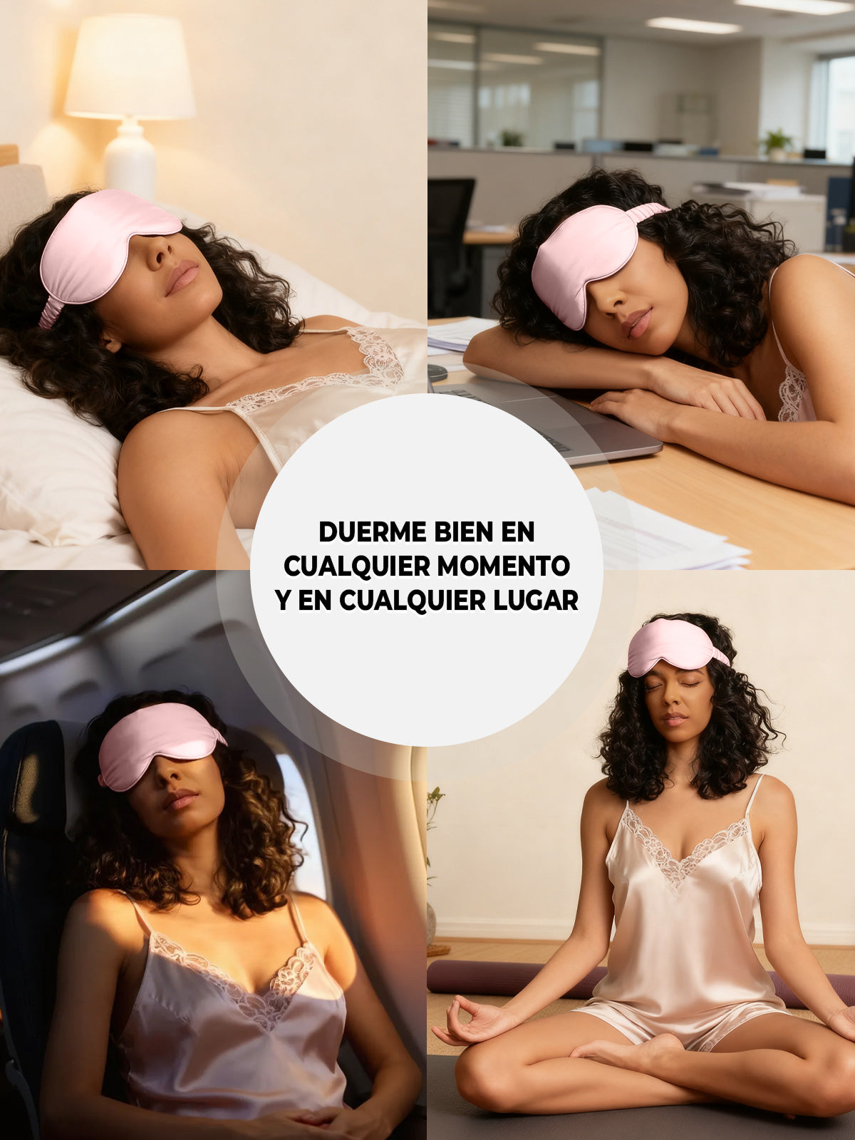 [Rosa] SilkSilky-ES Seda Pura Eye Mask 007
