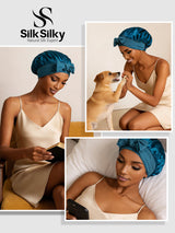 [Azul Real] SilkSilky-ES Gorros De Dormir 005