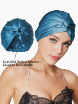 [Azul Real] SilkSilky-ES Gorros De Dormir 004