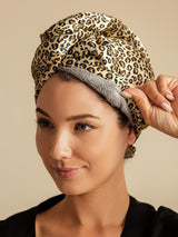 [Leopardo] SilkSilky-ES Turbante Para El Cabello 003