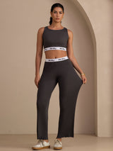 [Gris] SilkSilky-ES Sleeveless Crew Neck Women's Outfit Sets 005