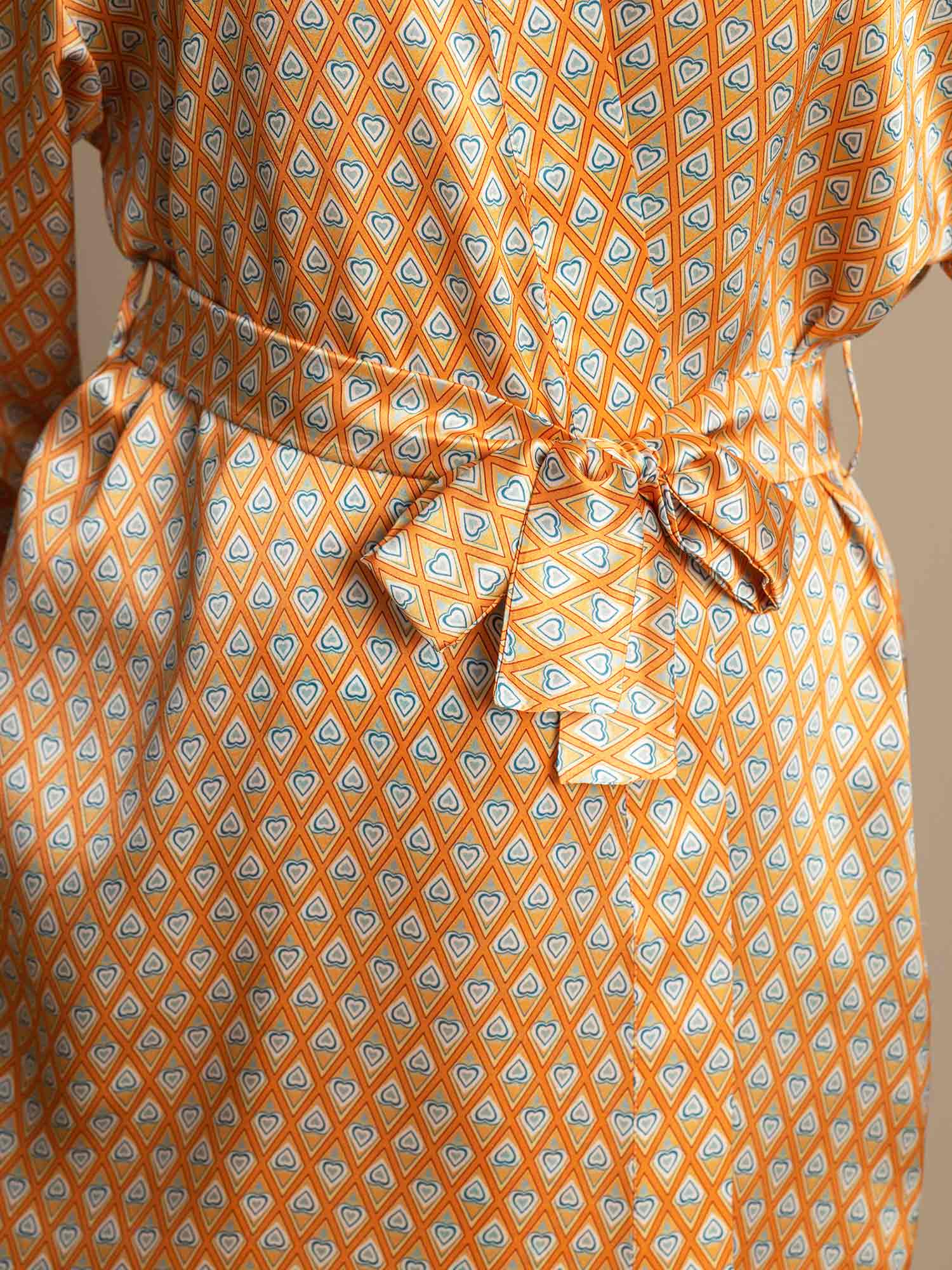 [Floral] SilkSilky-ES Seda Pura Womens Robe 004,