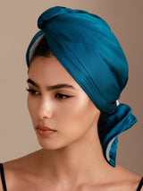[Azul Real] SilkSilky-ES Turbante Para El Cabello 002