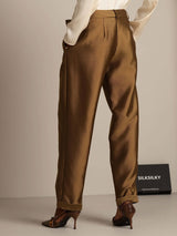 [Bronce] SilkSilky-ES 32Momme Seda Womens Pants 002